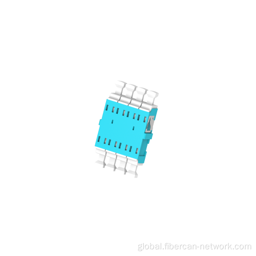 Fiber Optic Adapter Kit LC Quad Fiber Optic Adaptor Flangeless With Shutter Supplier